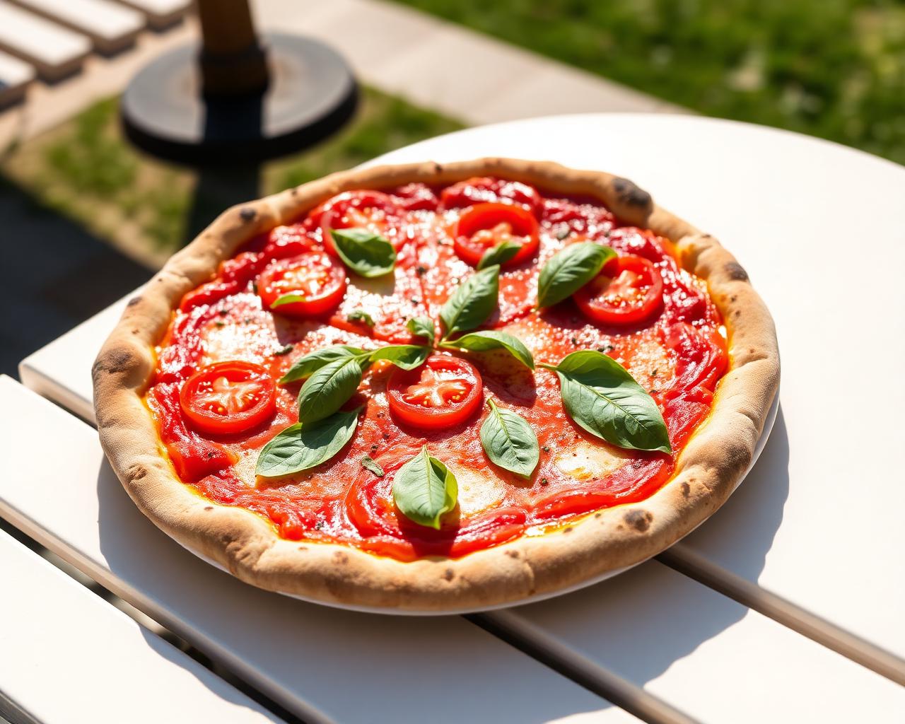 Wood-fired pizza